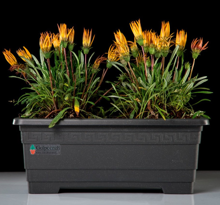 گلدان پلاستیکی مستطیلی گلپونه