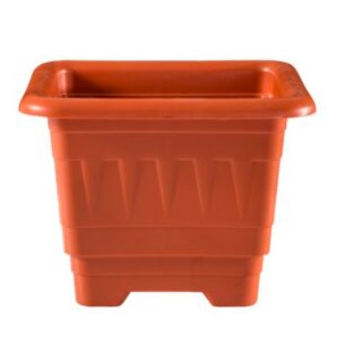 Square plastic pot