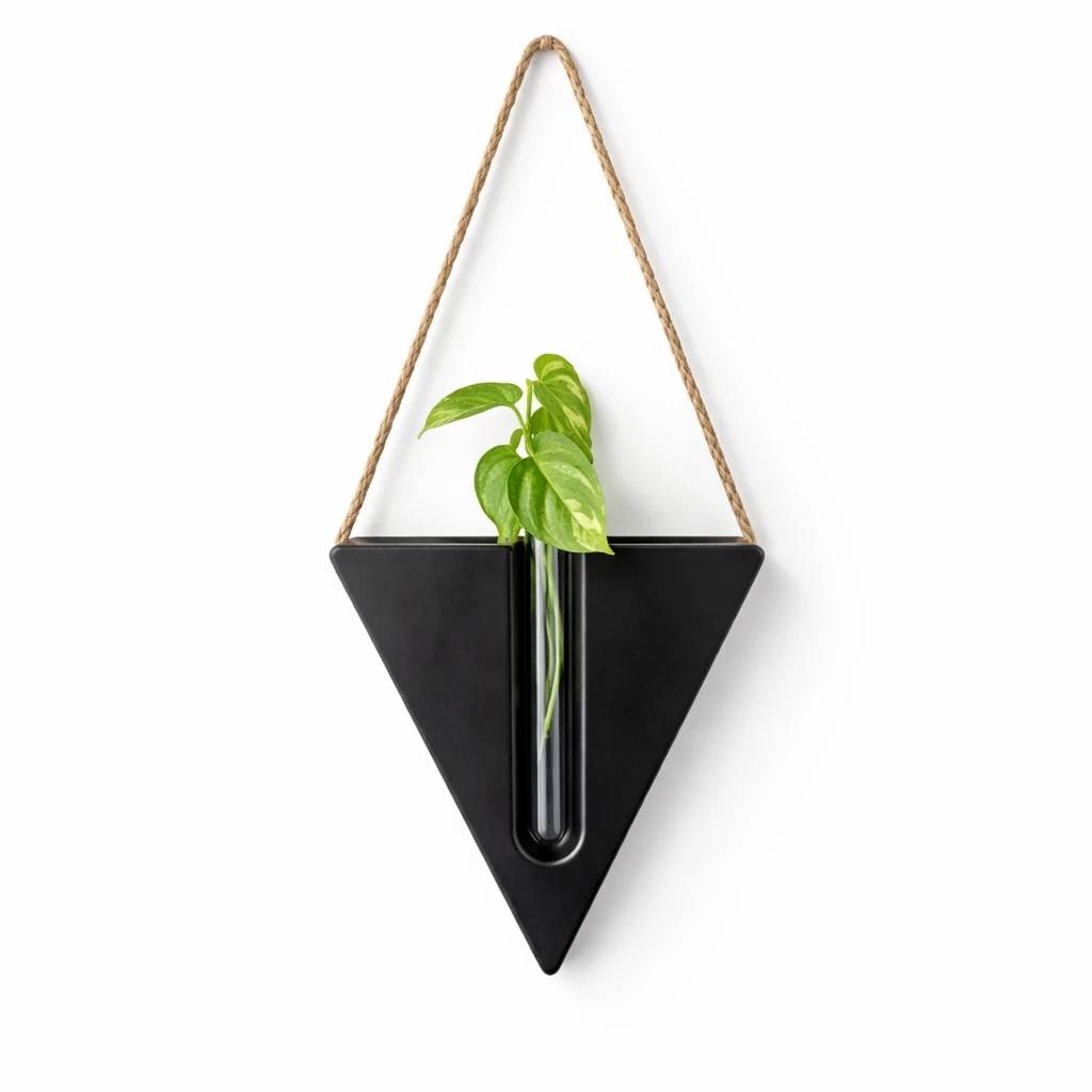 گلدان دیواری / جای گل دیواری / دیوارکوب / گلجا طرح مثلثی